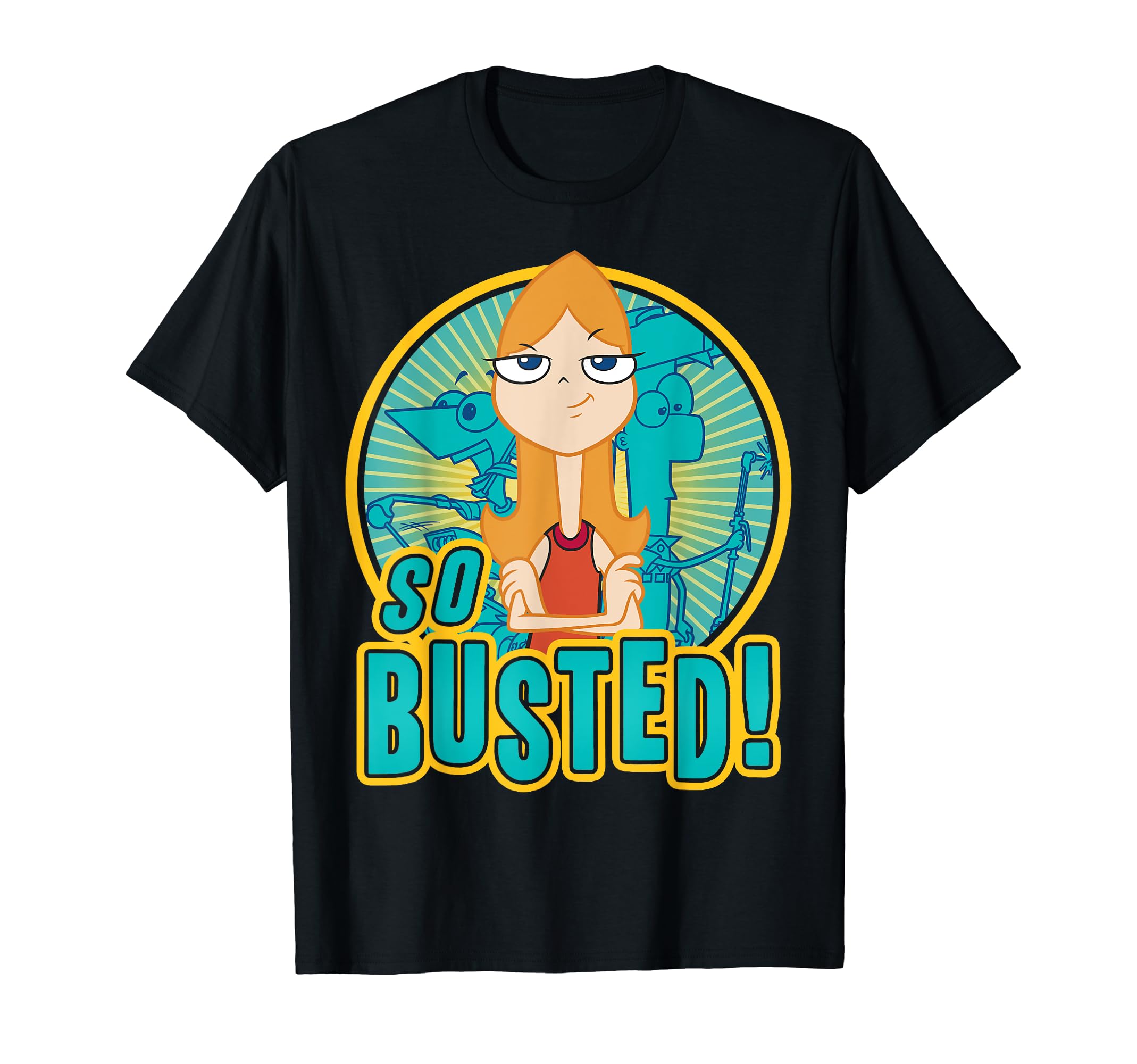 DisneyPhineas And Ferb So Busted Poster T-Shirt