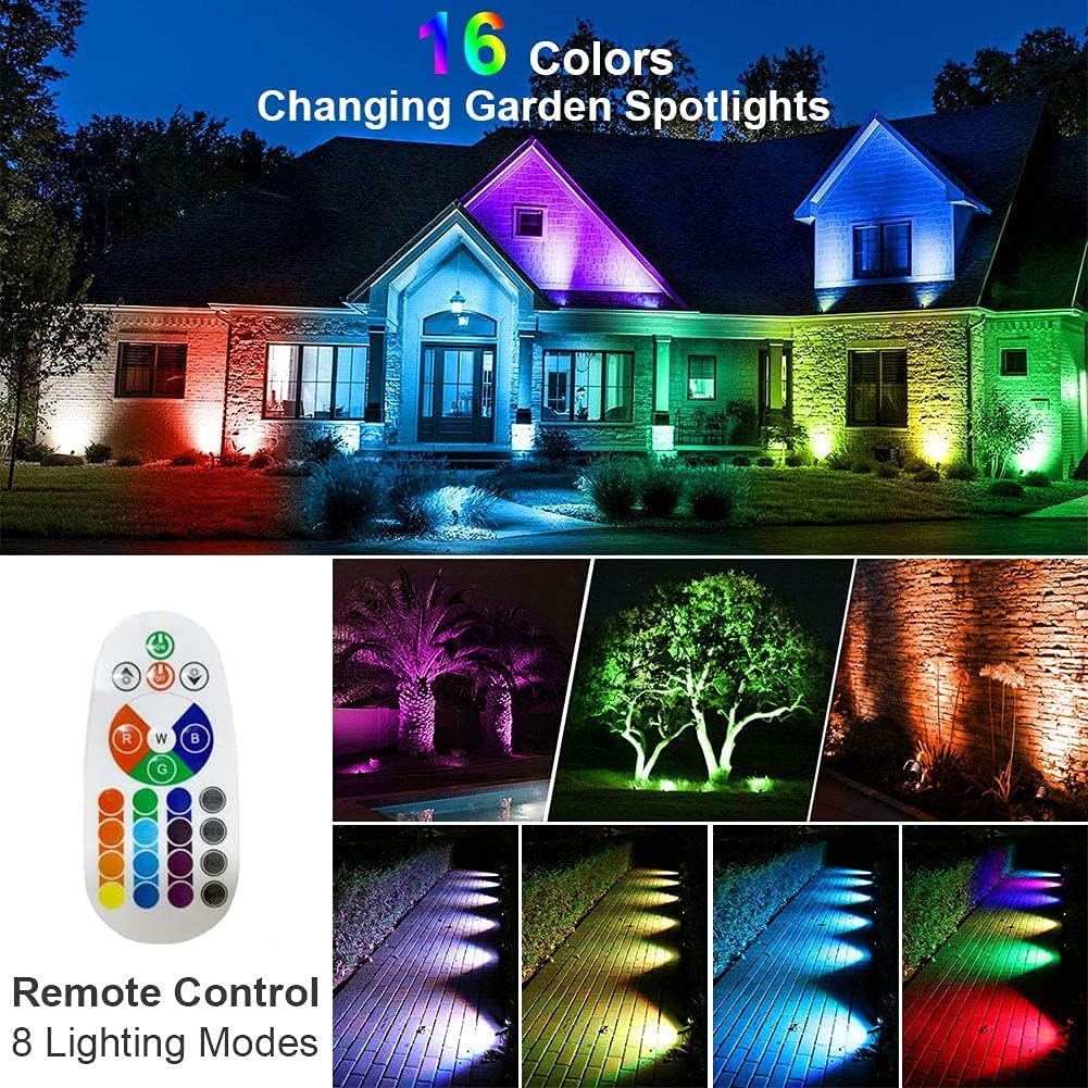 10W LED Outdoor Spotlight Landscape Lamp – DC 12-24V (No US Plug) – 1 Light