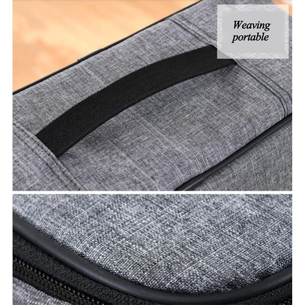 Dokumententasche a4, Aktenhalter, Organizer für wichtige Dokumente, mehrlagiger großer Stauraum und Passwortsperre, Home Office Reisesichere Tasche für wichtige Akten, Reisepass ( Color : Light gray )
