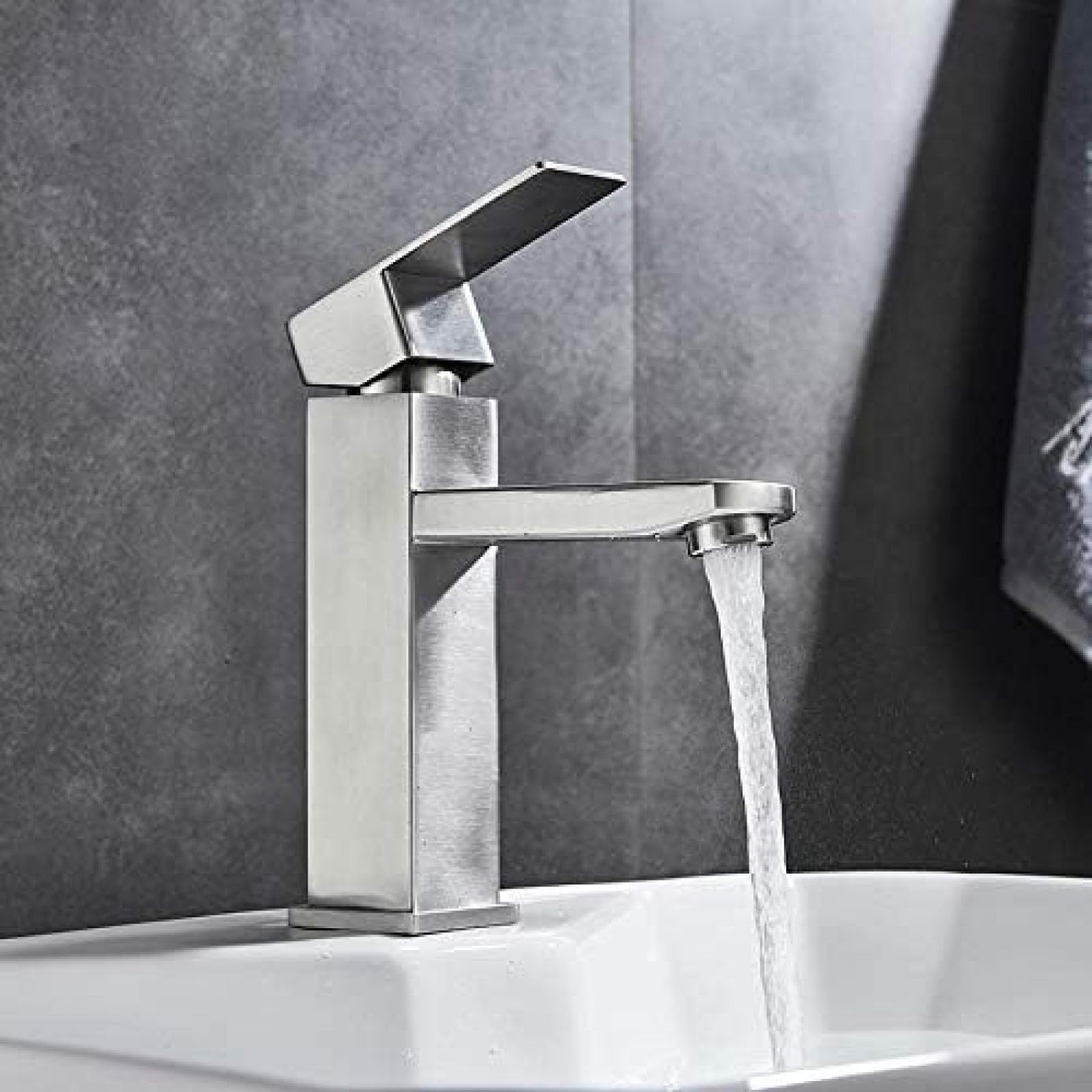 Mitigeur de lavabo cascade en laiton à commande unique pour robinet de bain