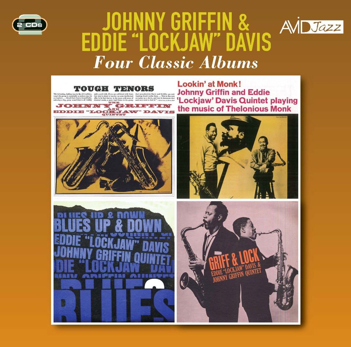 Johnny Griffin & Eddie ""Lockjaw"" Davis Four Classic Albums 2-CD NEW SEALED Jazz