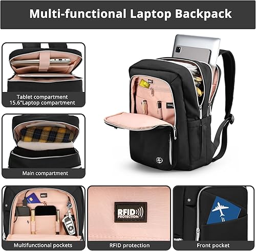 Miniatura 5 de Swissdigital Mochila para portátil de diseño Katy Rose, Platinado, Mediana, Trabajo