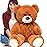 Toys Studio 36 inch Big Teddy Bear Large Stuffed Bear for Baby Shower Cute Giant Stuffed Animals Soft Cuddly Bear Toy for Kids, Christmas Valentine\'s Day Party Decorations, Chocolate