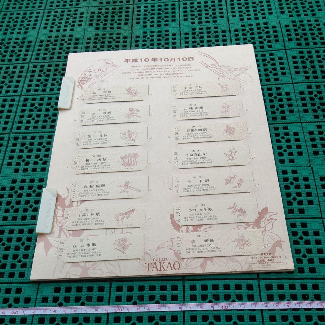 Amazon.co.jp: 京王電鉄 平成10年10月10日 高尾山記念入場券