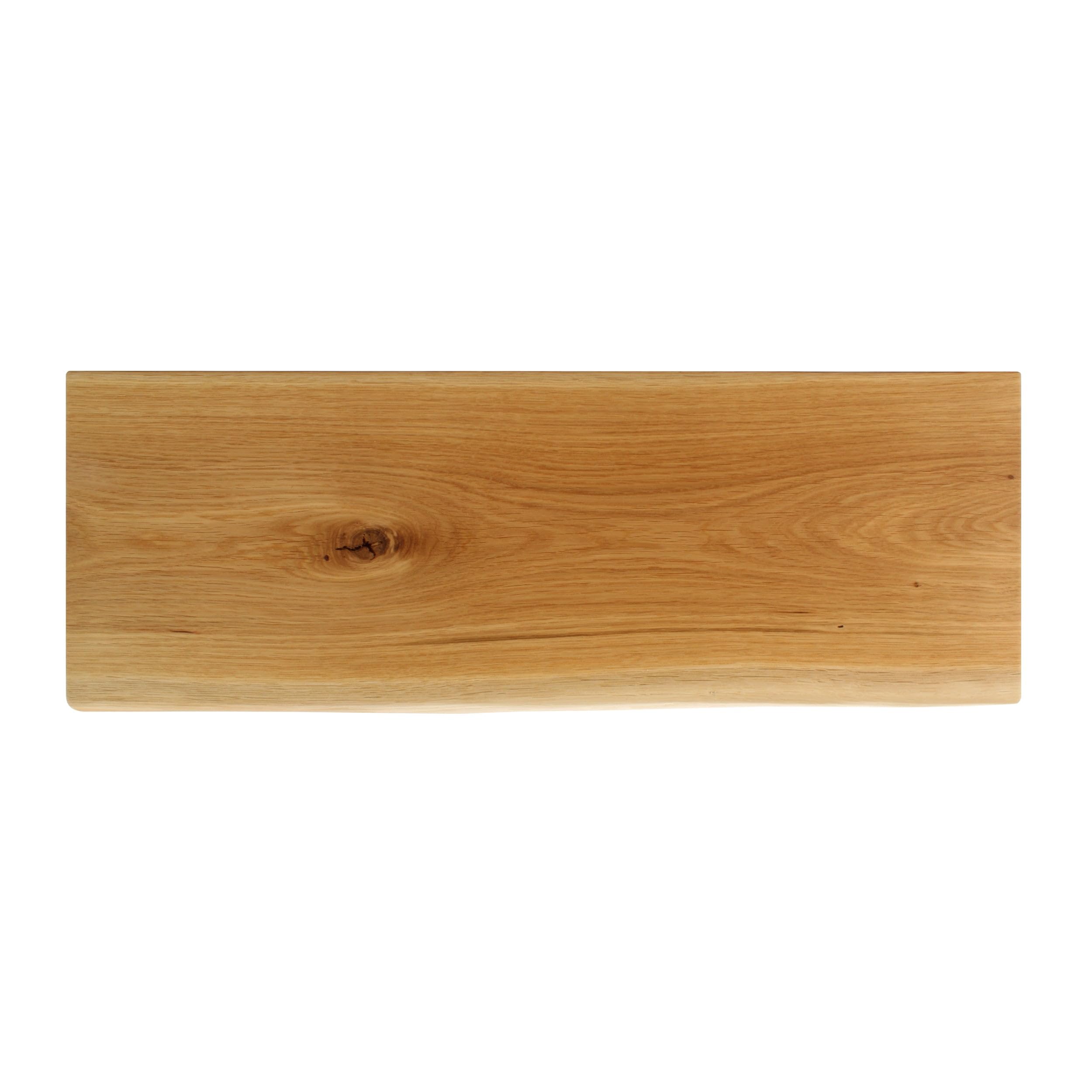 1 x designerska półka regałowa Live Edge dąb | lite drewno naturalne, dno regału, krawędź drzewa, regał wiszący, półka ścienna do salonu (20-25 cm G, 200 cm szerokość)