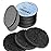 GAINWELL 50-Count Black Compressed Facial Sponges for Daily Facial Cleansing and Exfoliating, 100 Natural Cosmetic Spa Sponges for Makeup Remover, Reusable