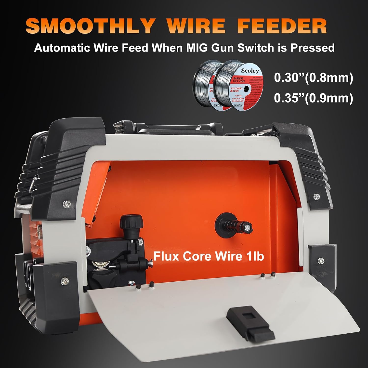 130A MIG Welder 110V, Flux Core Welder with Digital Display, 3-in-1 Gasless MIG/Lift TIG/Stick Welding Machine, IGBT Inverter Portable Mini Welder for Home DIY, with Gloves & Mask