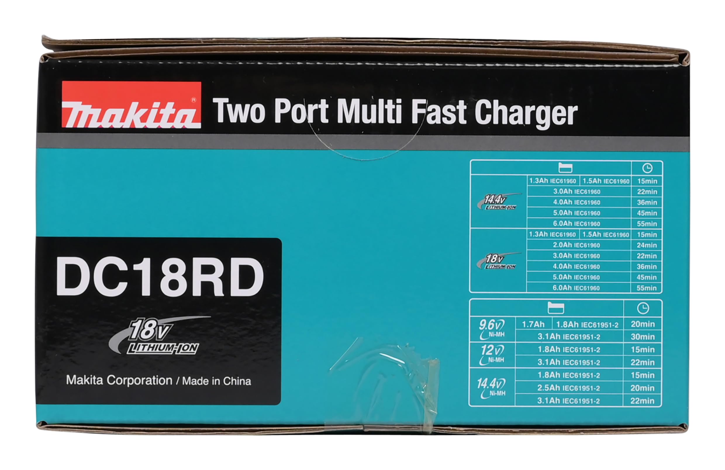 Makita Dc18Rd Caricatore Veloce Per 2 Batterie Allo Stesso Tempo 220V