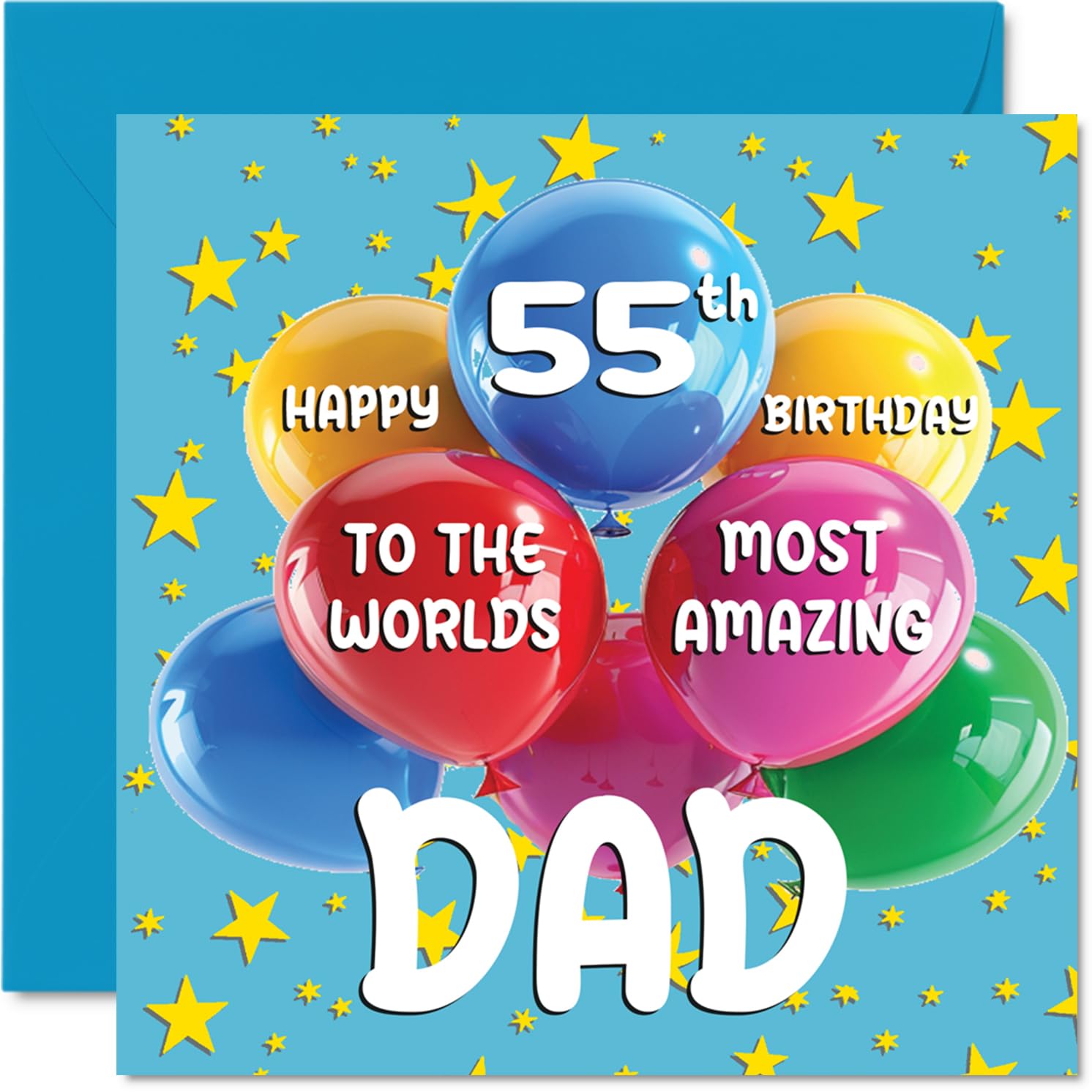 55th Dad Birthday Card, World's Most Amazing Dad