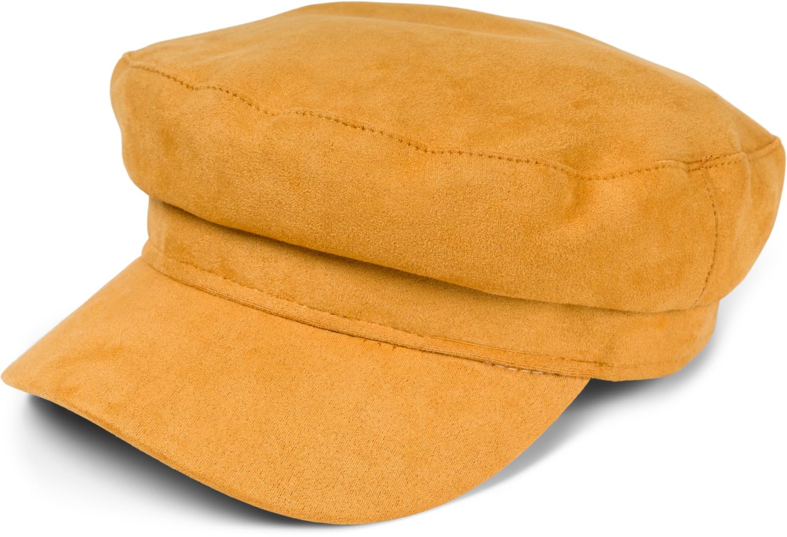styleBREAKER Damska czapka balonowa o wyglądzie miękkiej skóry welurowej, czapka z daszkiem, czapka Bakerboy, Newsboy Cap 04023091