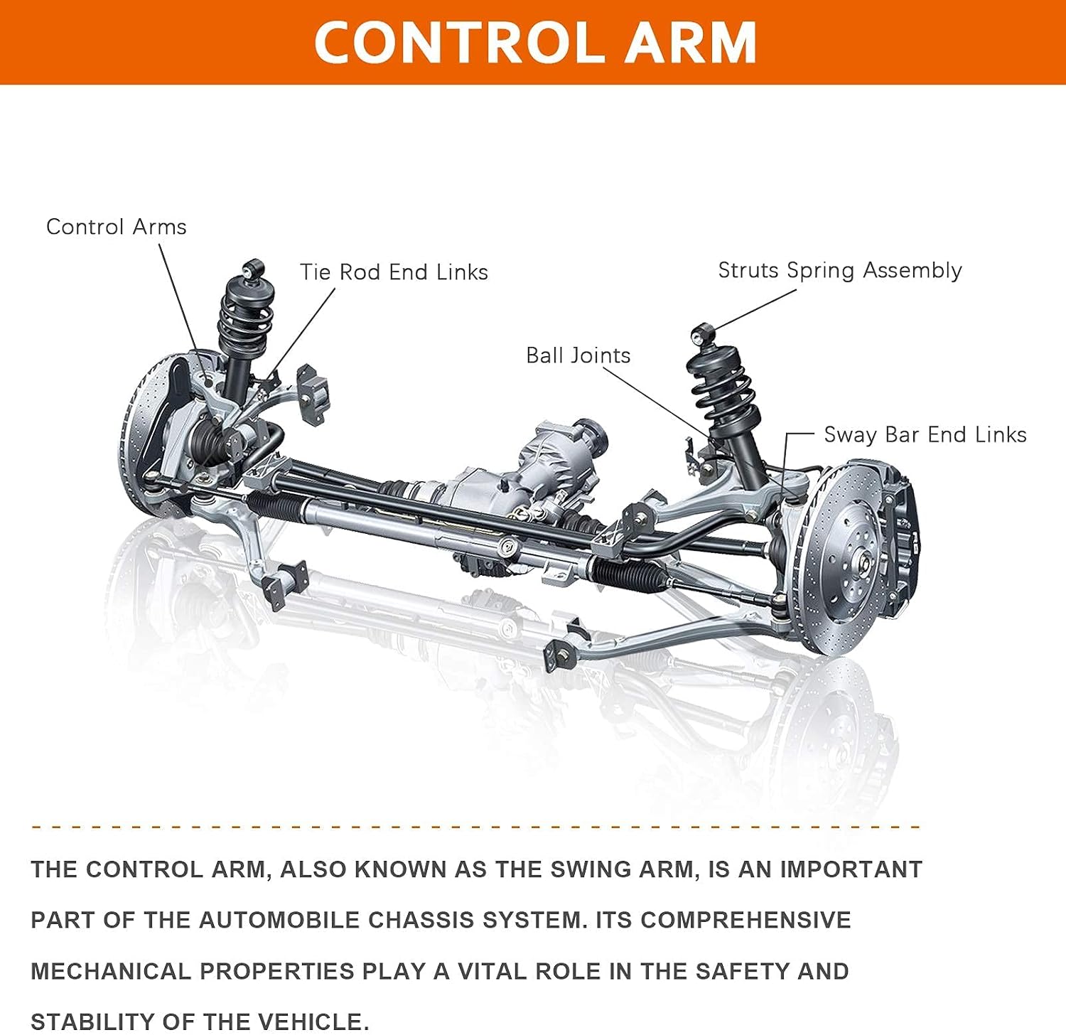 K80714 K80715 Front Upper Control Arm w/Ball Joint, 2003 2004 for Ford Expedition, 2003 2004 for Lincoln Navigator, Driver and Passenger Side Upper Suspension Front Left & Right