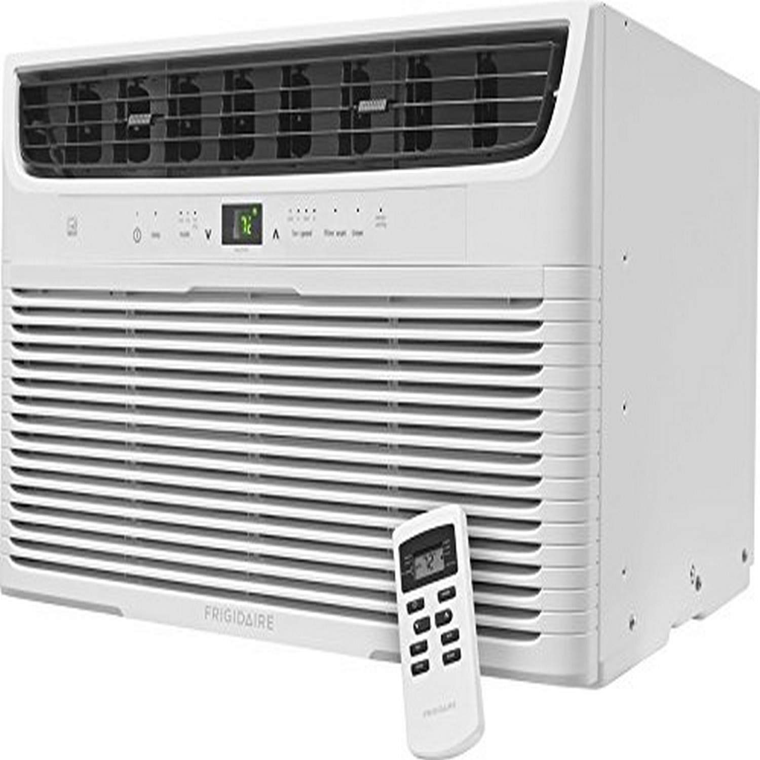 FFTA1233U1 24"" Energy Star Through the Wall Air Conditioner with 12 000 BTU Cooling Capacity 115 Volts Remote Control Energy Saver Mode Programmable Timer and Clean Filter in White