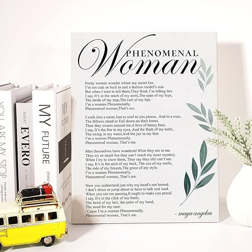 Miniatura 4 de Lienzo inspirador para pared, diseño de mujer fenomenal motivacional, impresión en lienzo feminista positiva, pintura en lienzo para oficina, hogar,