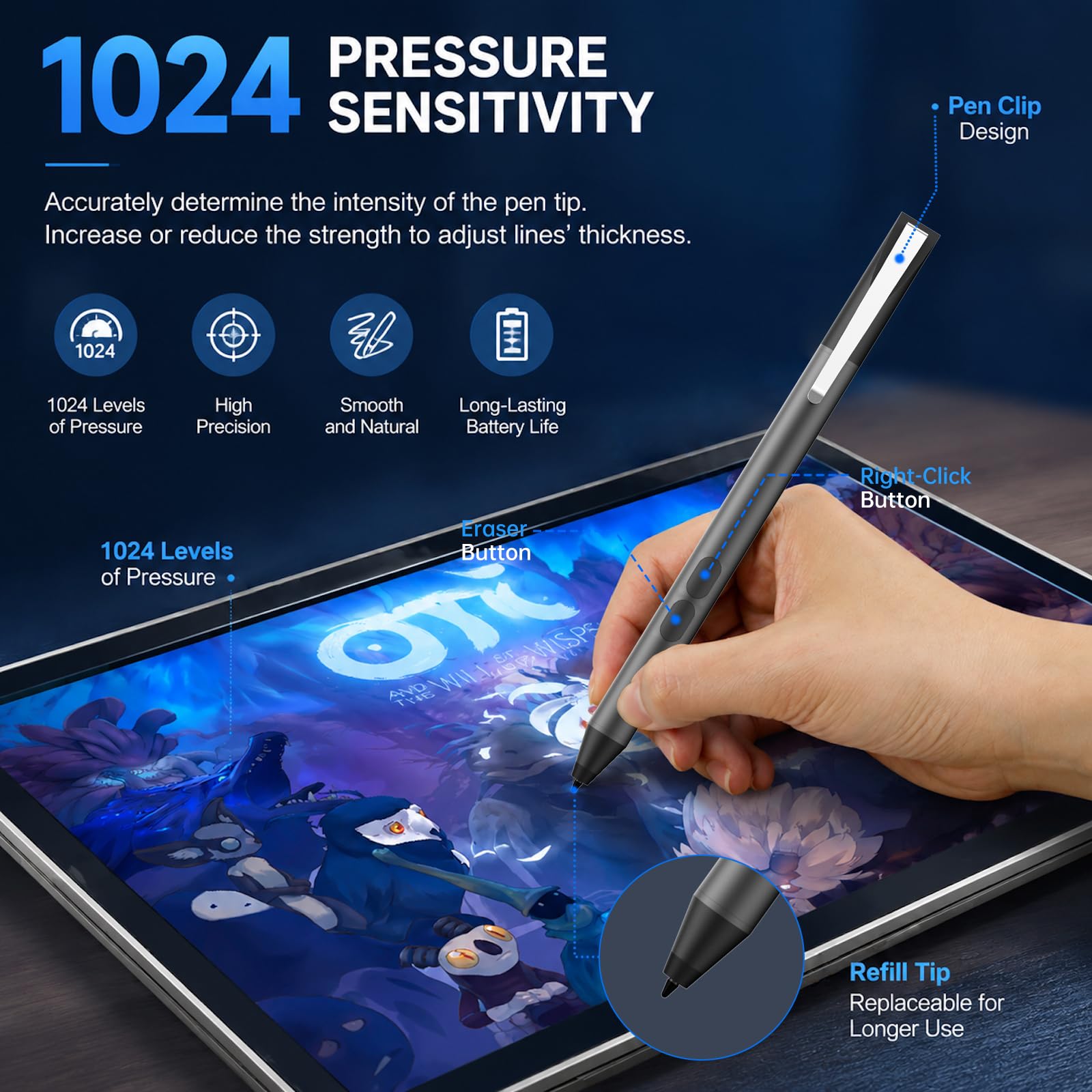 Amazon.co.jp: Microsoft Surface Pro 9/8/7用スタイラスペン。Surface