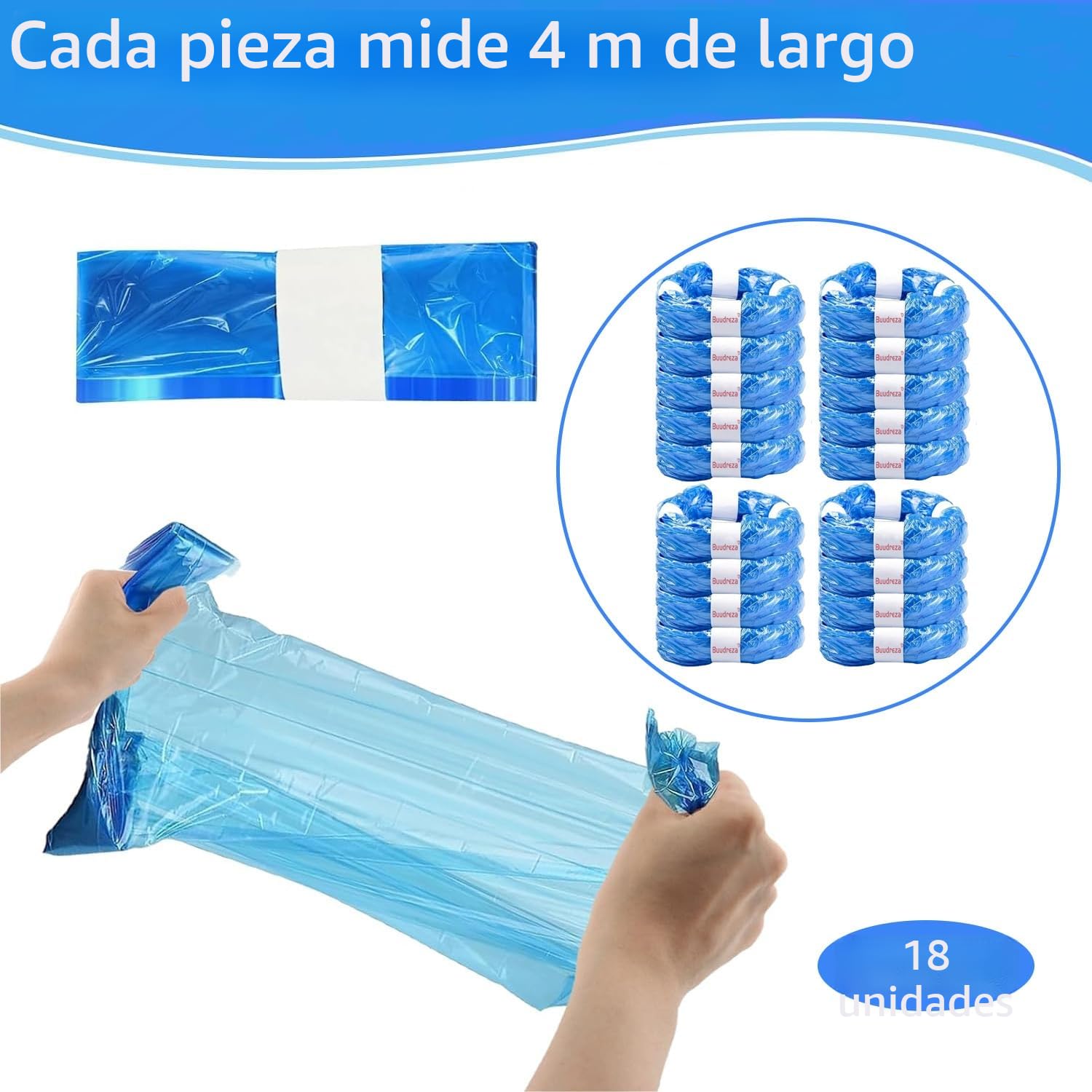 Recambios compatible con todos contenedores de pañales -18 PCS espesadas para Tommee Tippee & Foppapedretti &Litter Locker II & LitterLocker Fashion &Angelcare Dress Up XL