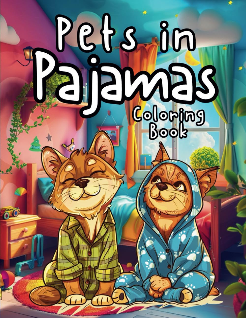 Pets in Pajamas Chapter 2 - for Adults and Kids: Funny Animals Dressed Up in Cute PJs and Ready for Bed : Dogs, Cats, Hamster, bunnies and more.