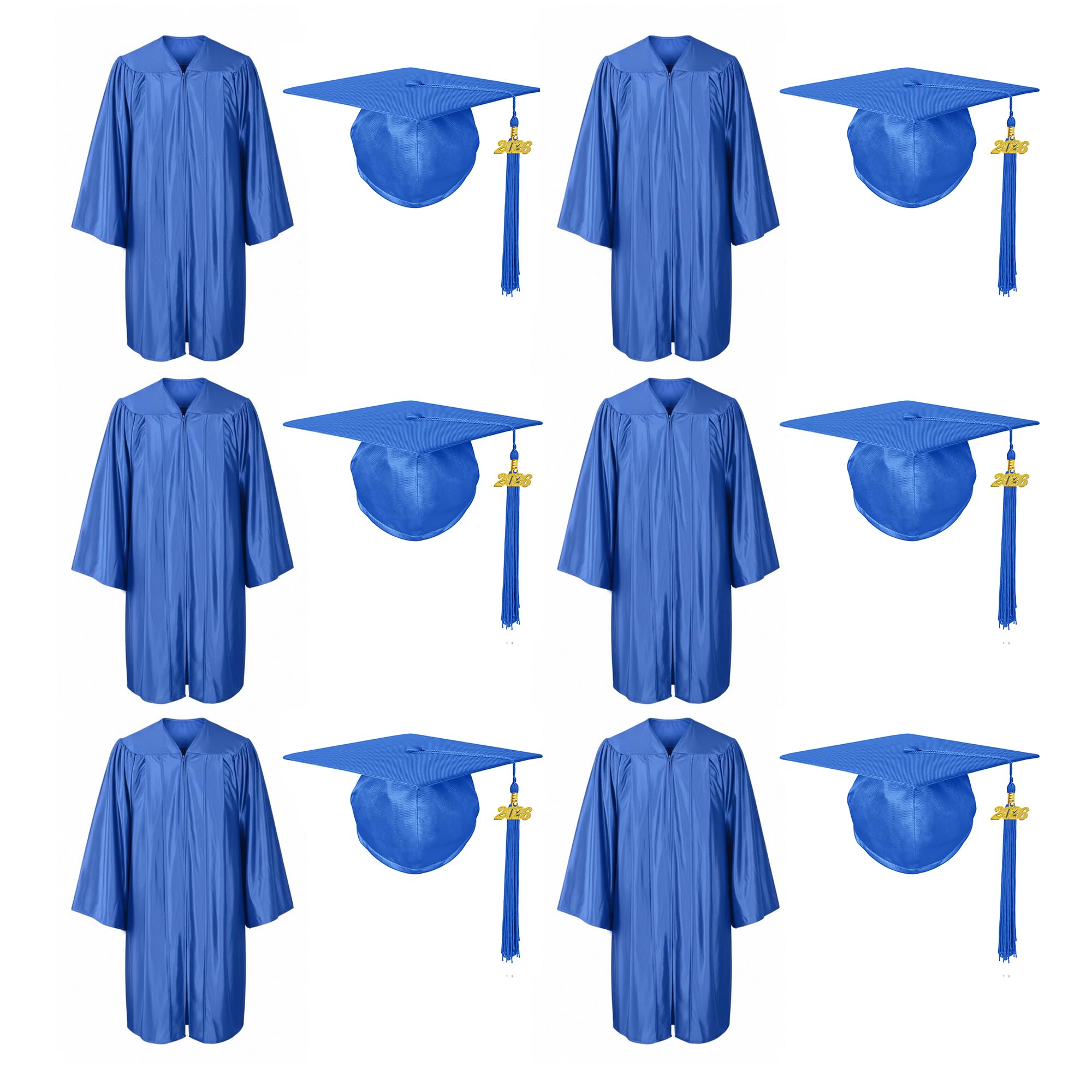 Shiny Preschool Kindergarten Graduation Cap Gown Set for Kids With 2026 2025 Tassel Charm