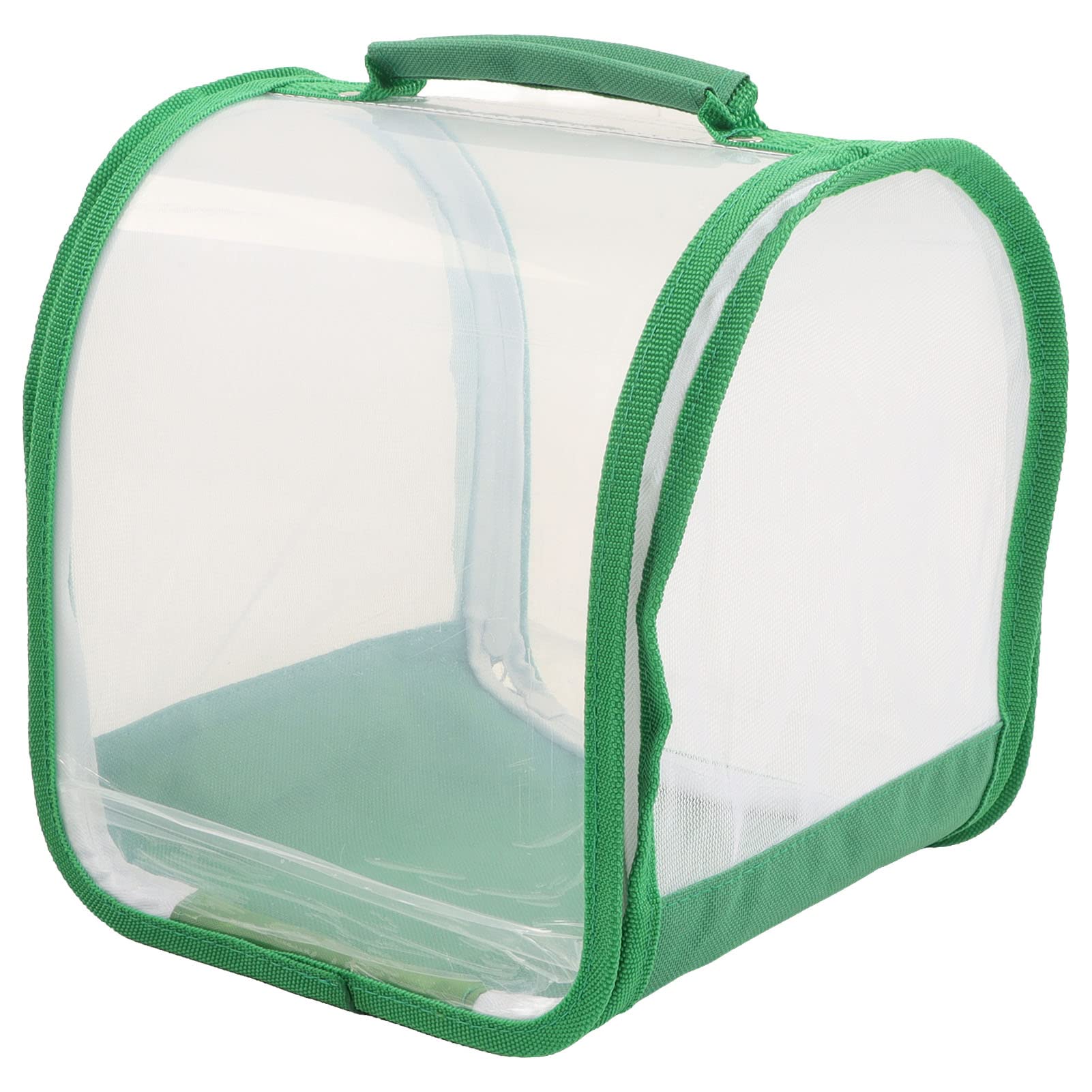Luqeeg Insect and Butterfly Habitat Cage, Portable Terrarium Clear Mesh Enclosure, Foldable Outdoor Observation Plant and Small Animal Terrarium Butterfly Enclosures with Handle, 7.9x7.9x8.9in