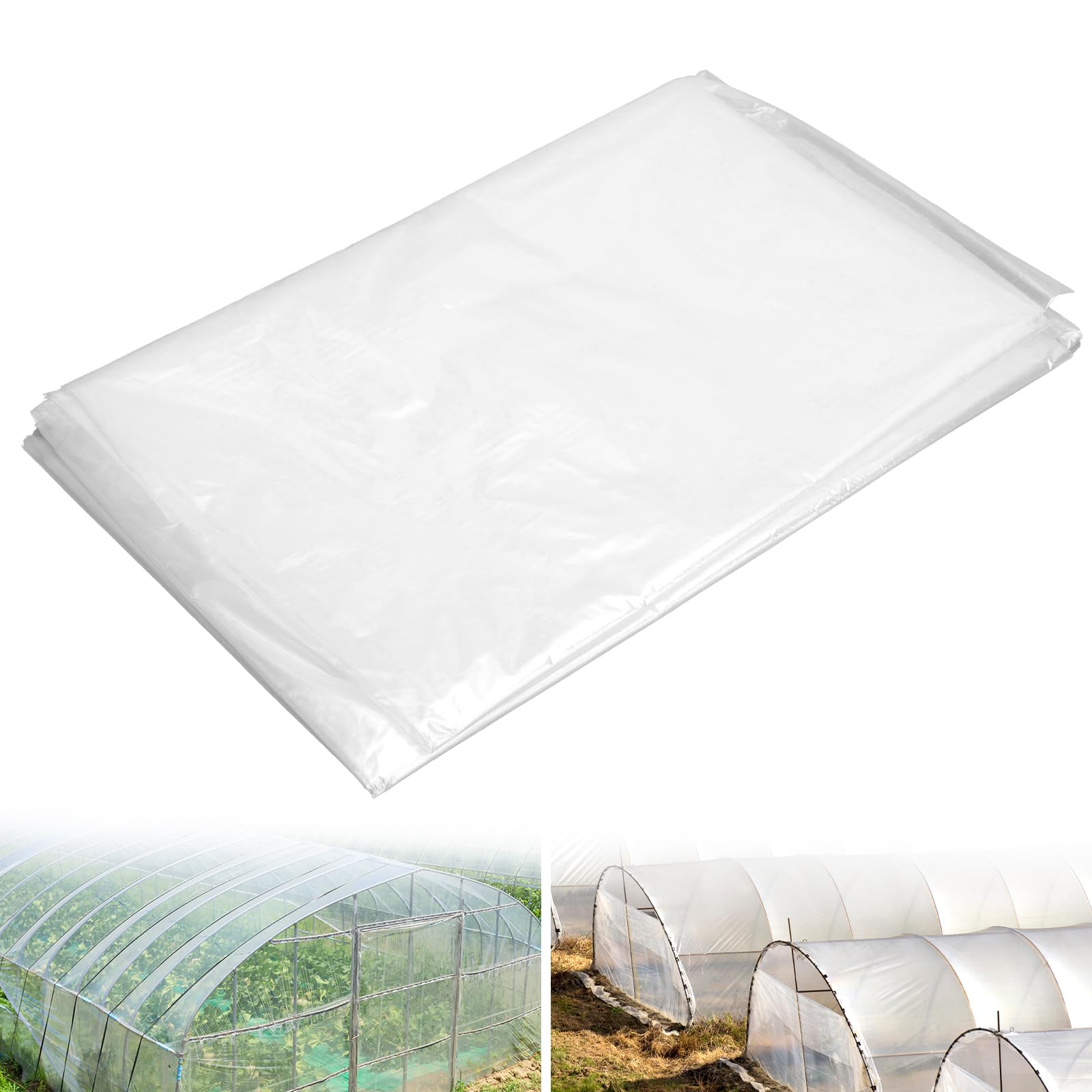 Film de serre en polyéthylène 2 x 3 m transparent indéchirable VOSSOT