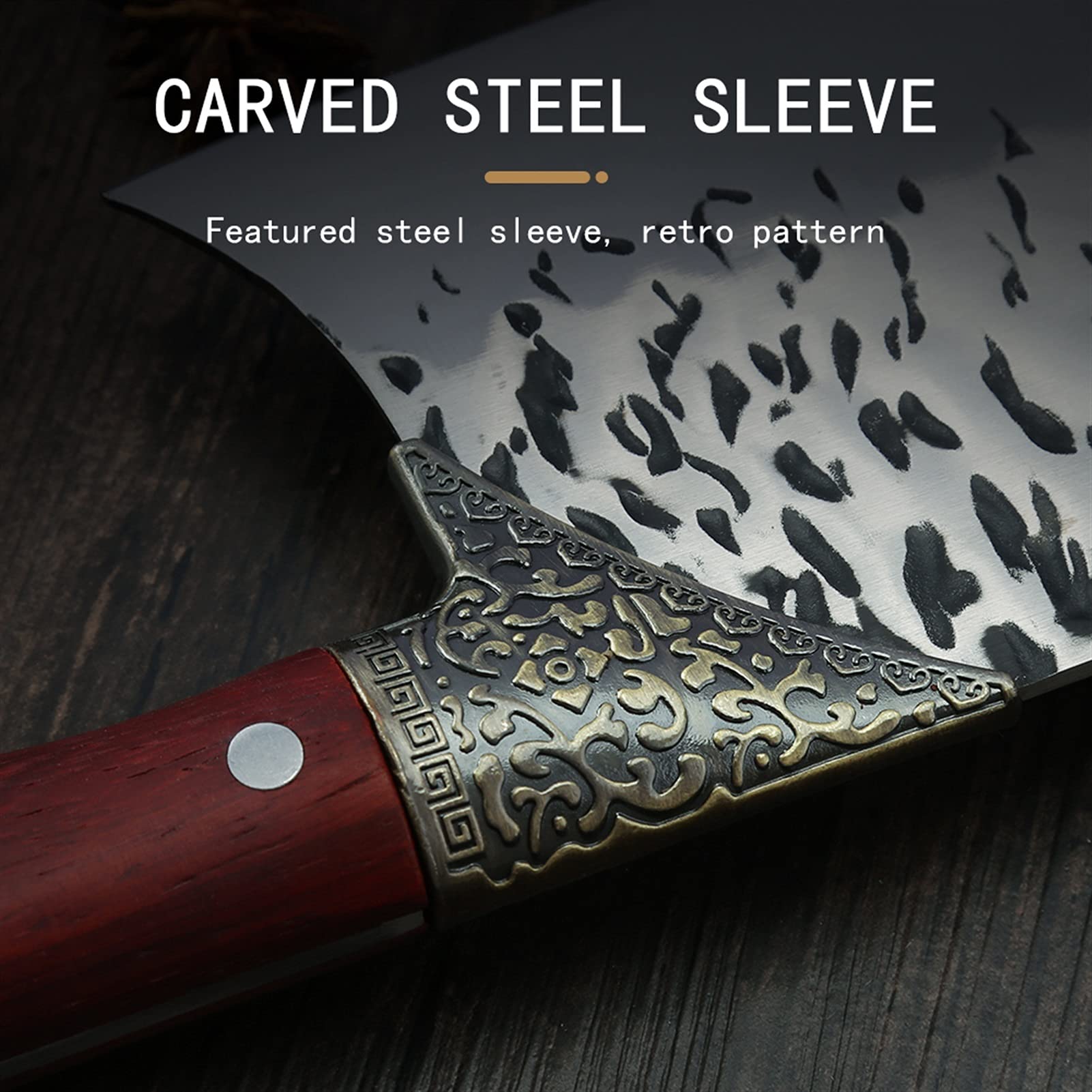 Alto Carbono 5CR15 Cuchillo DE Maja DE BAJO DE Acero Inoxidable 9.5 '' Pulgada Carne de Pescado de Carne cortadora de Hueso de Vaca Pavo Pavo