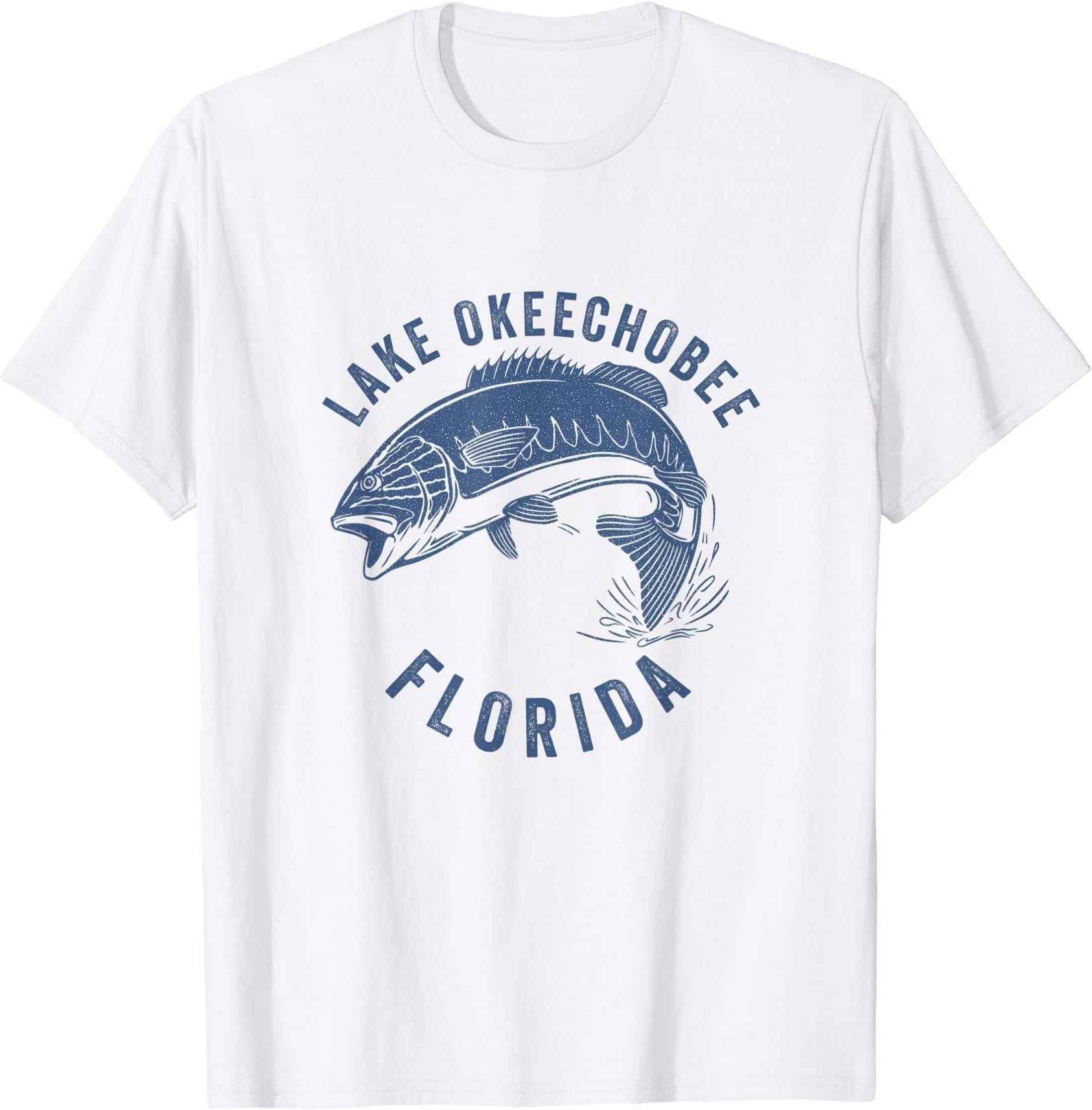Best Fishing Destinations Design Co.Lake Okeechobee Florida Bass Fishing T-Shirt