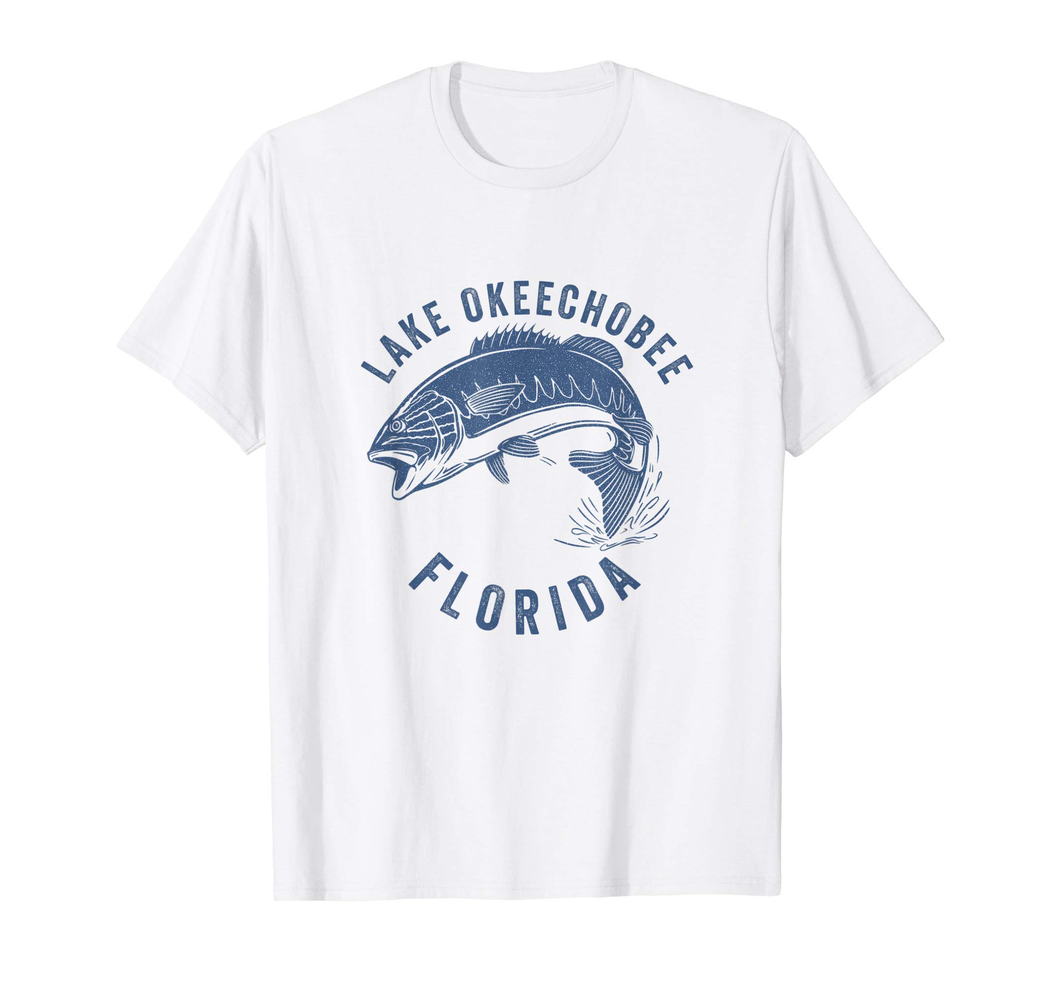 Best Fishing Destinations Design Co.Lake Okeechobee Florida Bass Fishing T-Shirt