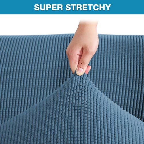 Miniatura 4 de Flamingo P Fundas elásticas para futón sin brazos, tamaño matrimonial, Queen, funda protectora de muebles con parte inferior elástica, patrón de