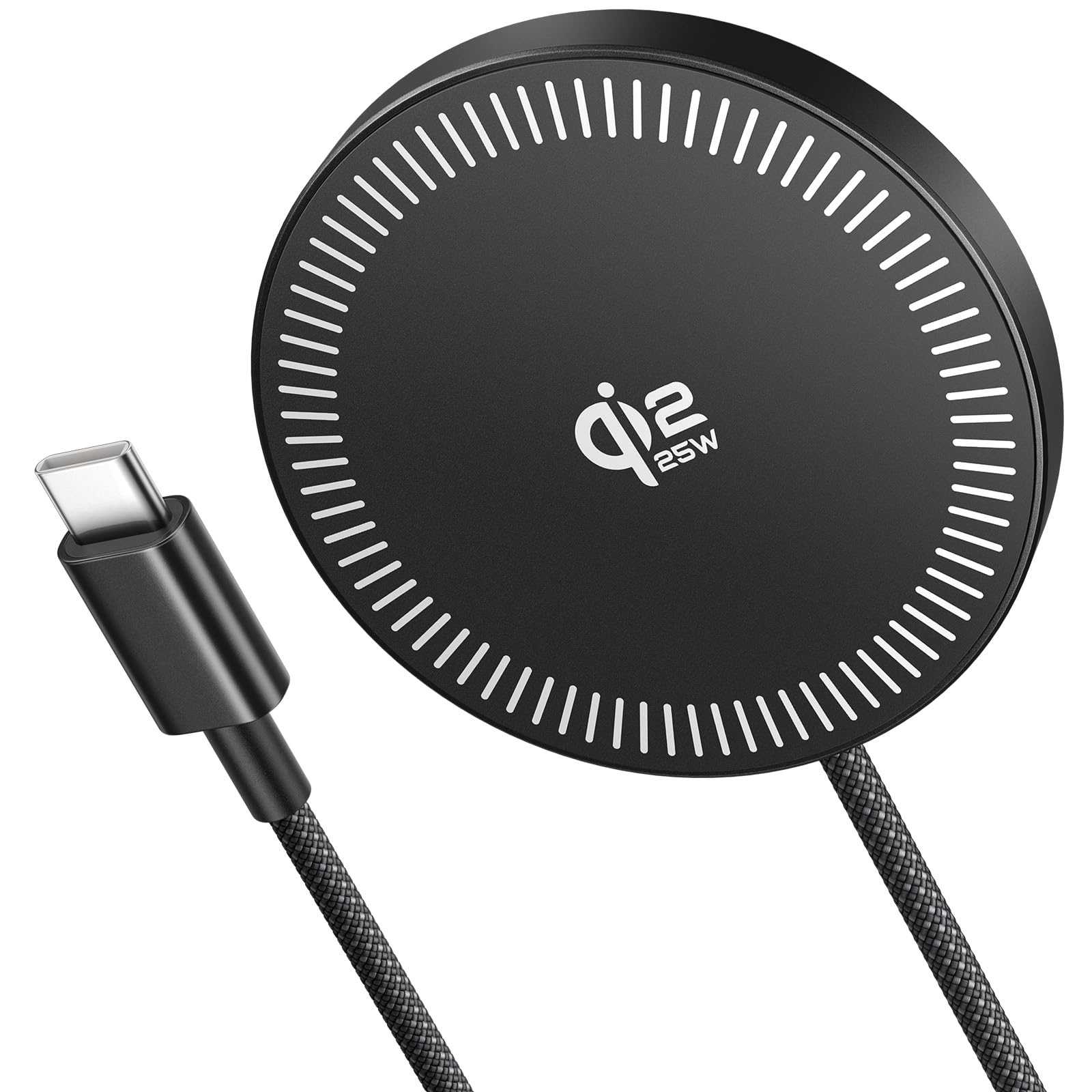 JSAUX 25W Qi2 Magnetic Wireless Charger for iPhone 17 Magsafe Wireless Charging, Fast Charging, Compatible with iPhone 17 Air Pro Max/16/15/14/13/12 Series