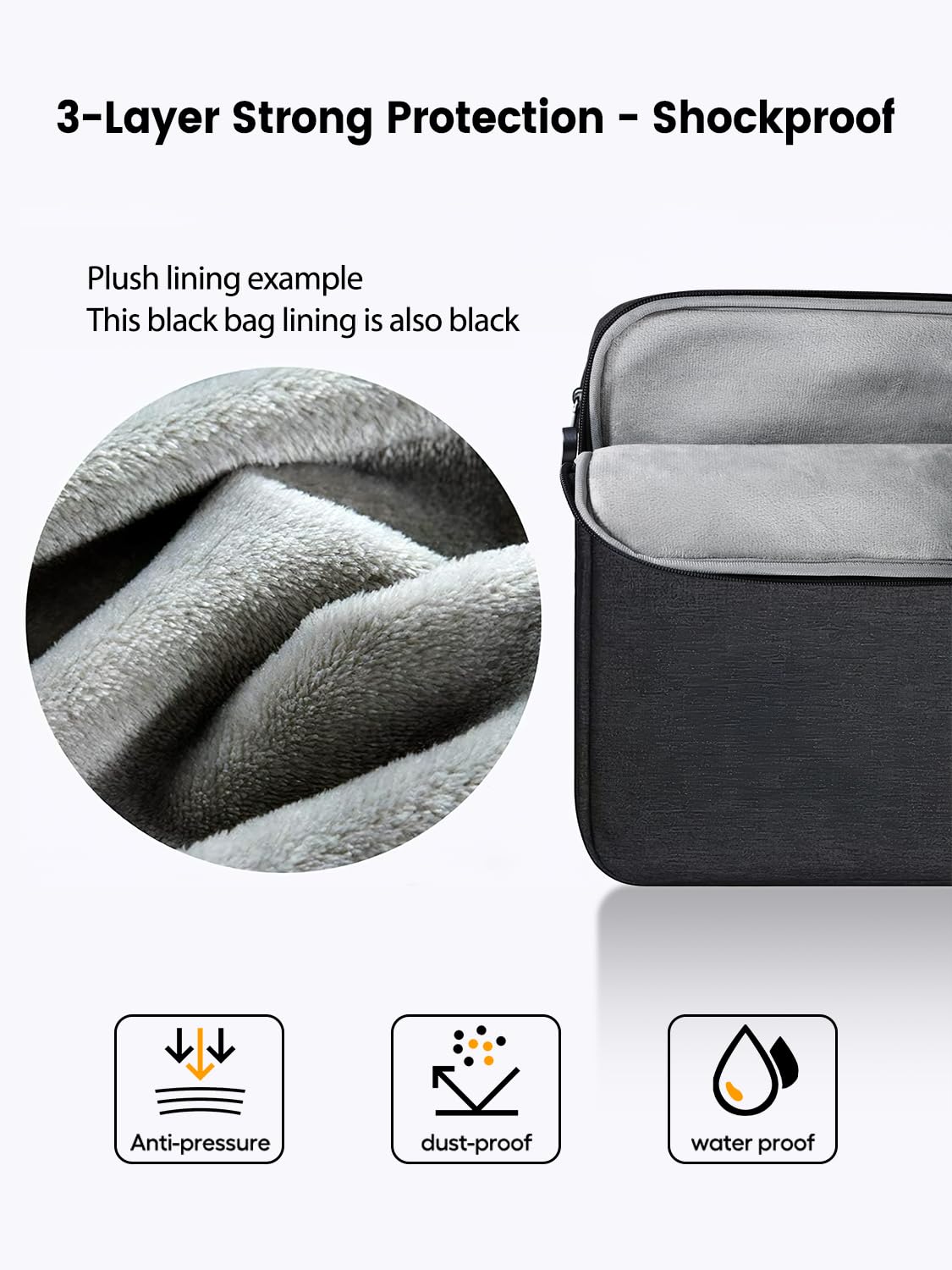 GOOJODOQ Tablet Case Sleeve For IPad 2018 2017 Bag Cover, Shockproof Protective