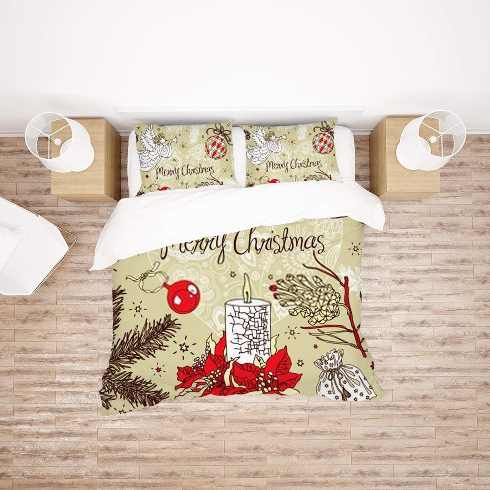 Parure de lit toutes les saisons pour une chambre de Noël magique format King
