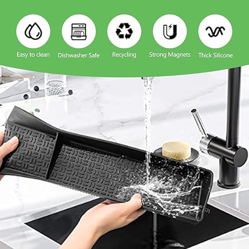 Miniatura 7 de Estante Magnético de Silicona para Estufa de 30 Pulgadas para Cocina, Organizador de Especiero Magnético Fuerte Resistente al Calor para Encima de