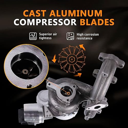 Miniatura 6 de Bapmic KP39 Turbo Turbocompresor 038253019S compatible con Volkswagen VW Jetta Beetle Golf 1.9 TDI BEW 04-06