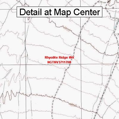 Amazon.com: USGS Topographic Quadrangle Map - Rhyolite Ridge NW, Nevada ...
