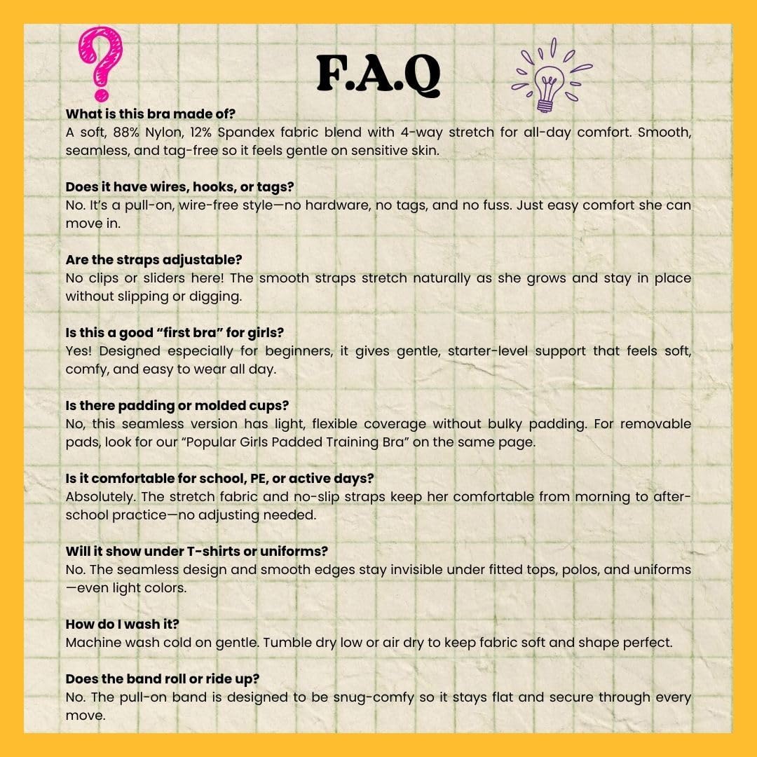 Popular Girls Seamless Training Bra - Crop Sports Bra Pack - Image 7