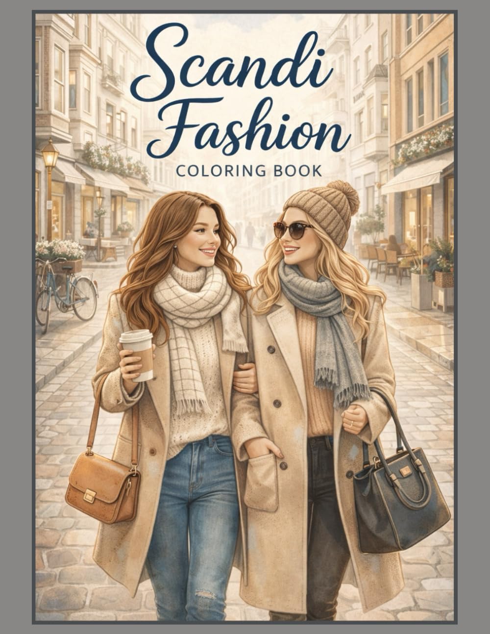 Scandi Fashion Coloring Book: Stylish Coloring Pages for Relaxation, Mindfulness, and Scandinavian Inspiration