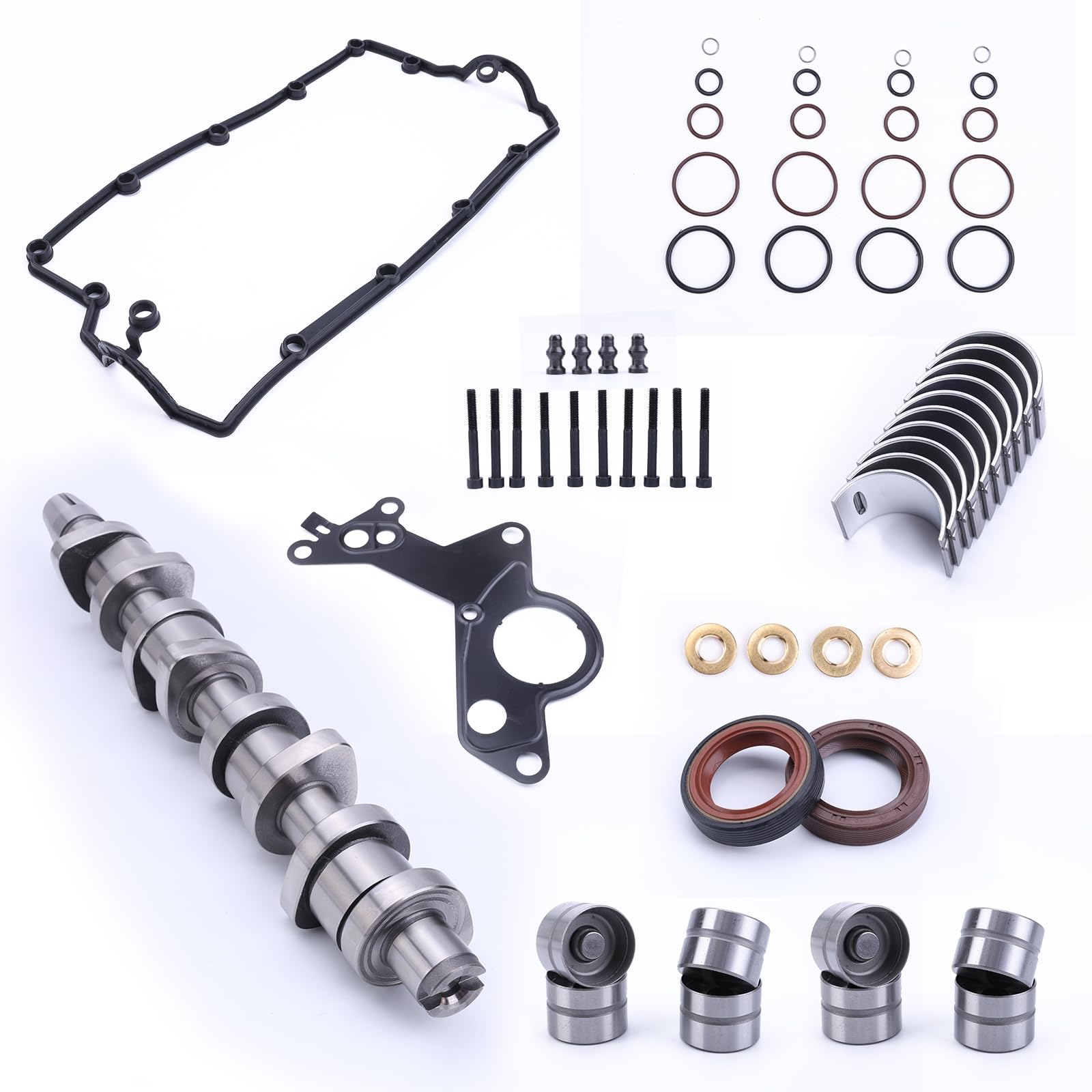 Kit d'arbre à cames compatible avec VW - Compatible avec Bora Caddy - Compatible avec Sharan - Compatible avec Polo - Golf Seat Leon Toledo Ibiza A3 A4 A6 038109101R