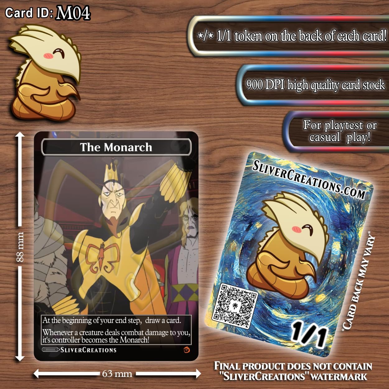 Magic The Gathering [Monarch Emblem Proxy] The Mighty Monarch – Venture Bros