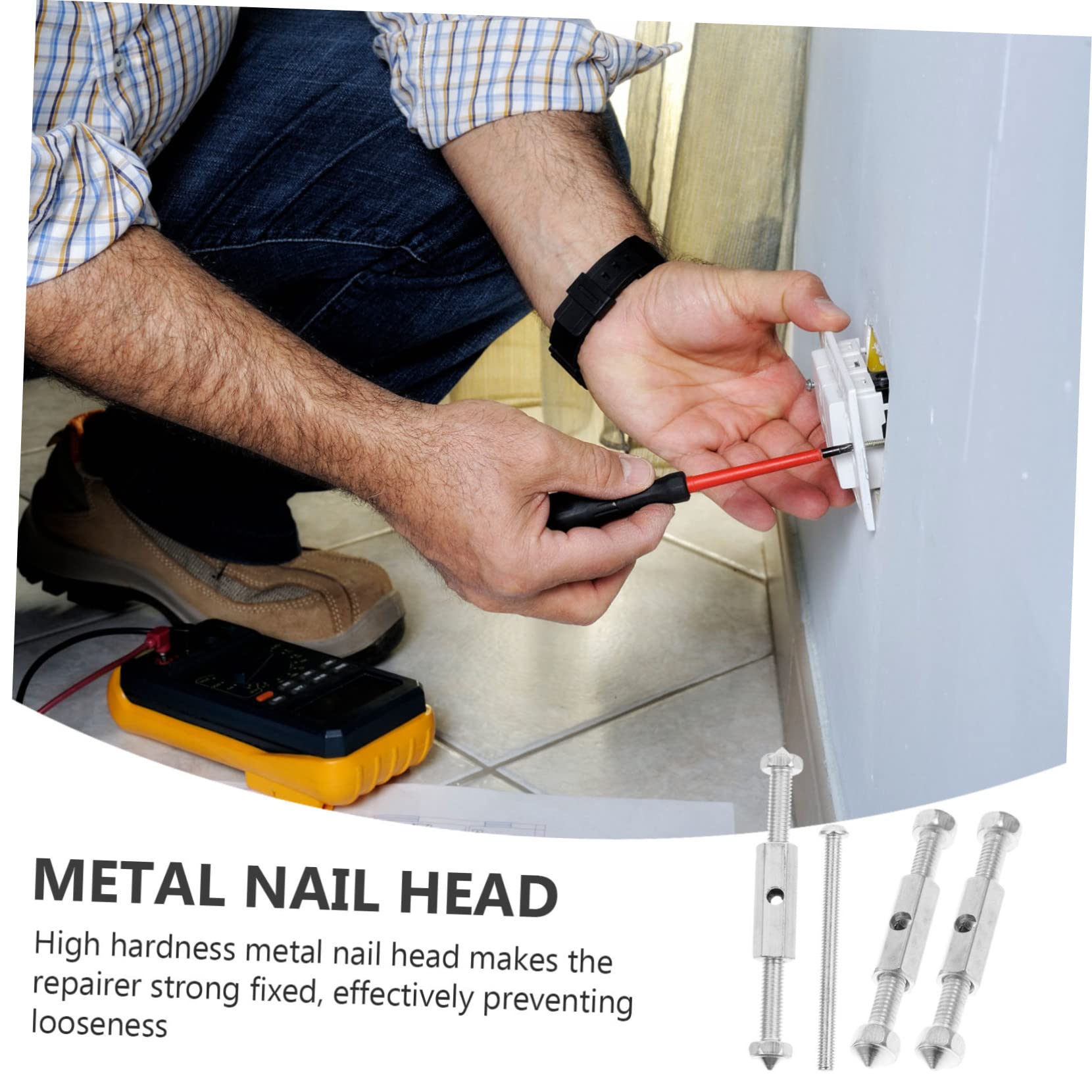 ARTIBETTER Junction Box Repair Tool Set 10pcs Cassette Repair Support Rod for Electronic Box Cover Plate