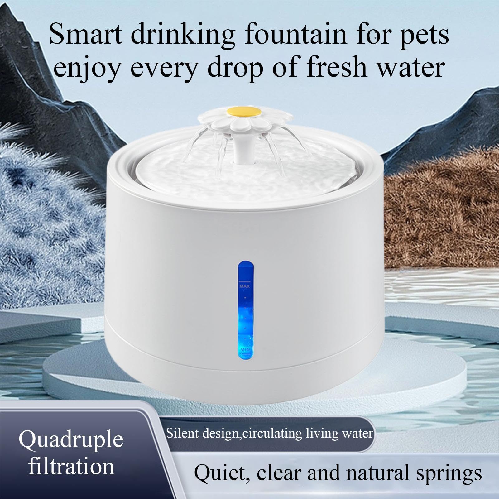Dispensador de Agua para Perros Recargable