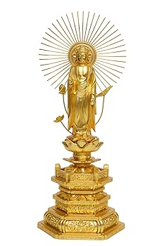 阿弥陀如来御西　本金メッキ　仏像セット 仏像】 阿弥陀如来 御西用 10.5cm （純金メッキ） | 仏具,仏像