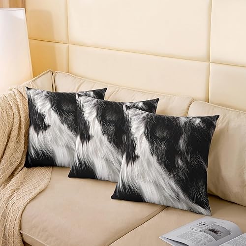 Miniatura 5 de Juego de 2 fundas de almohada geométricas de 18 x 18 pulgadas de geometría suave color blanco rojo negro y gris fundas de cojín para sofá arte