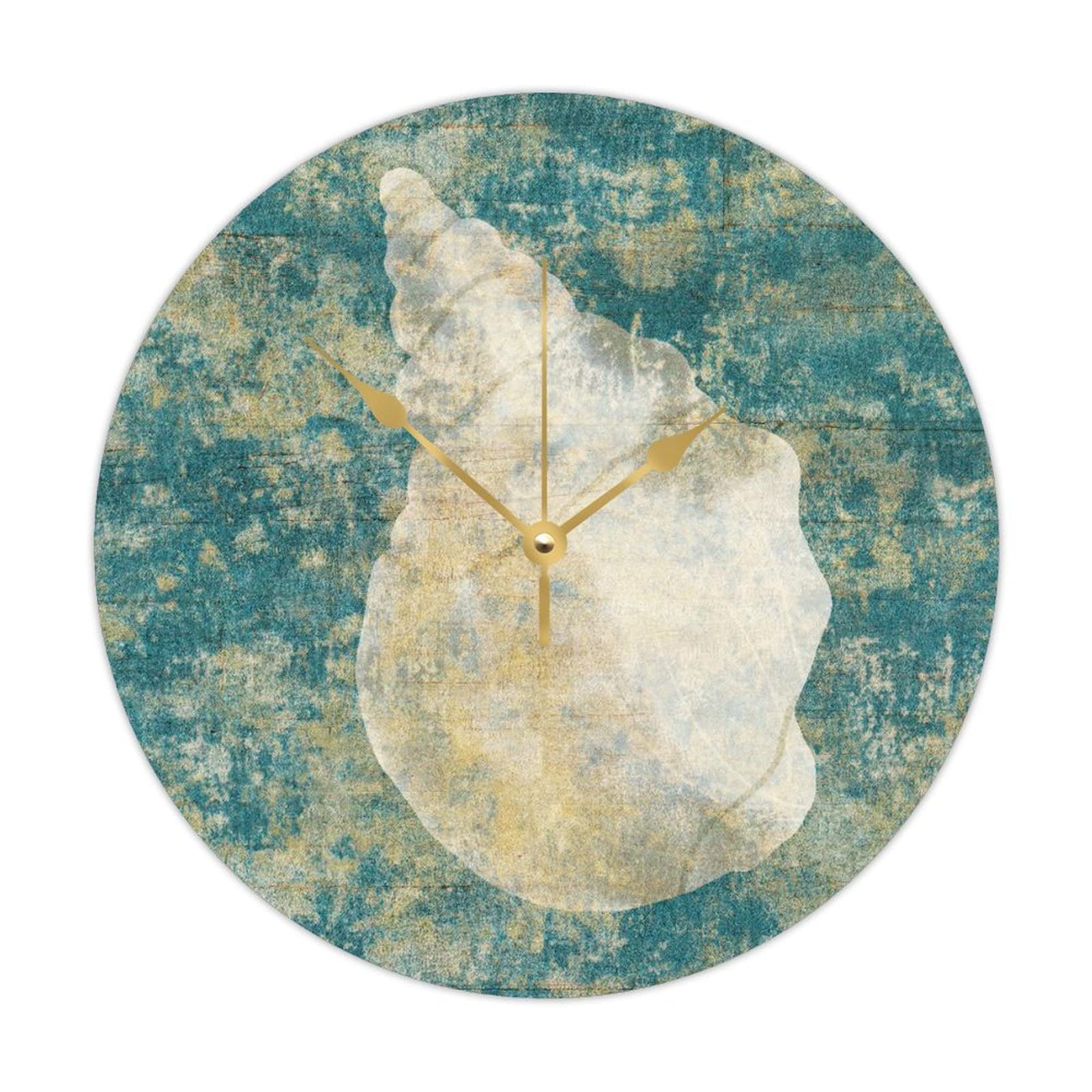 Horloge tortue marine en bois pour cuisine et chambre