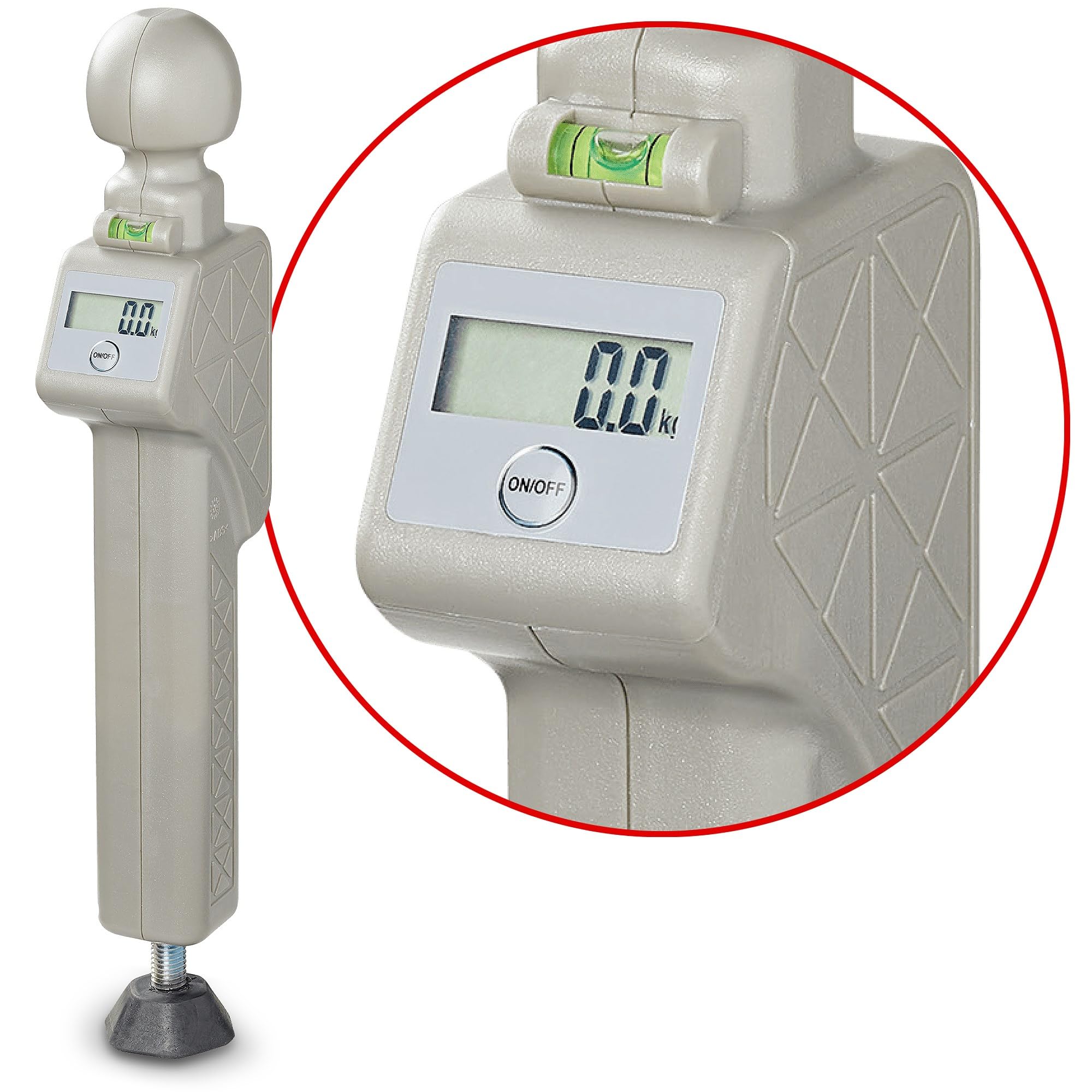 Digitale Stützlastwaage max. 150 kg Tragkraft höhenverstellbare