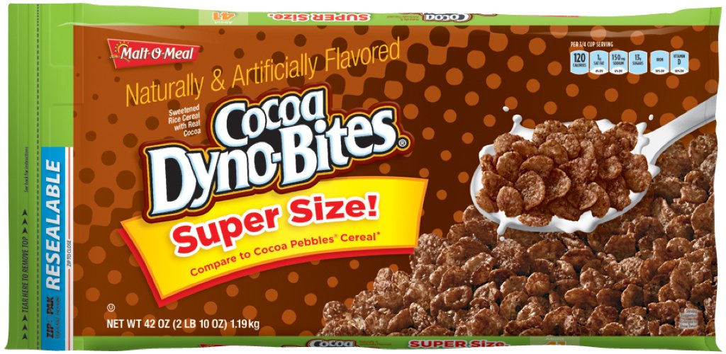 Mom Brands Malt O Meal Cereal, Cocoa Dyno-Bites, 17.8 Pound (Pack of 6)