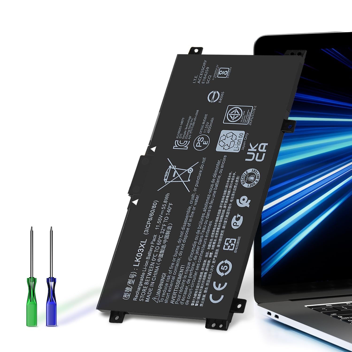 HP Envy X360 Battery LK03XL L09281-855 916814-855 HSTNN-LB7U