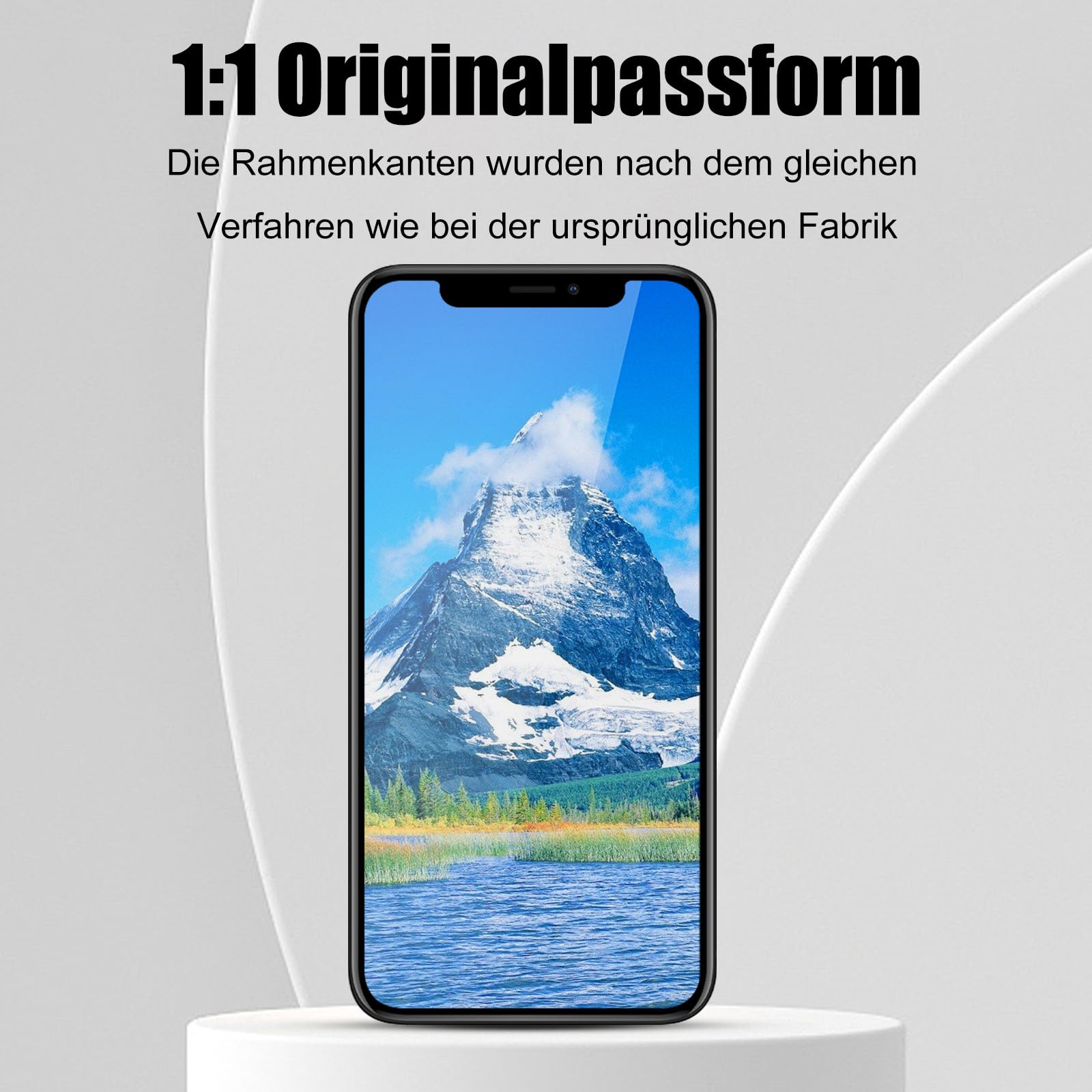 DIGI4U Pantalla OLED para iPhone 12/iPhone 12 Pro de 6,1 pulgadas Truetone Full HD COF Display Digitizer Assembly con herramienta de reparación, protector de pantalla y adhesivo resistente al agua