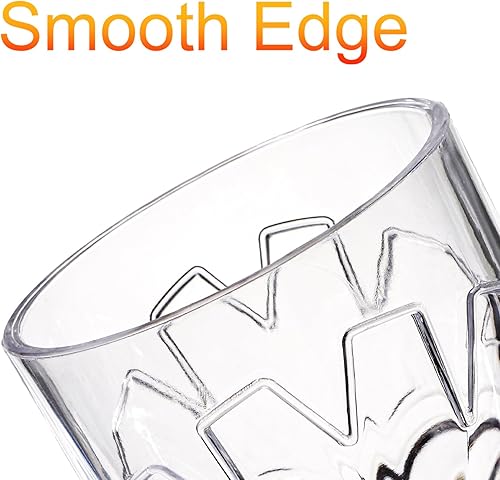 Miniatura 2 de Hacaroa Paquete de 8 vasos Tiki de plástico de 17 onzas, taza de cóctel Tiki transparente, taza Luau Cup Hawaiian Party Beber Vasos para limonada,