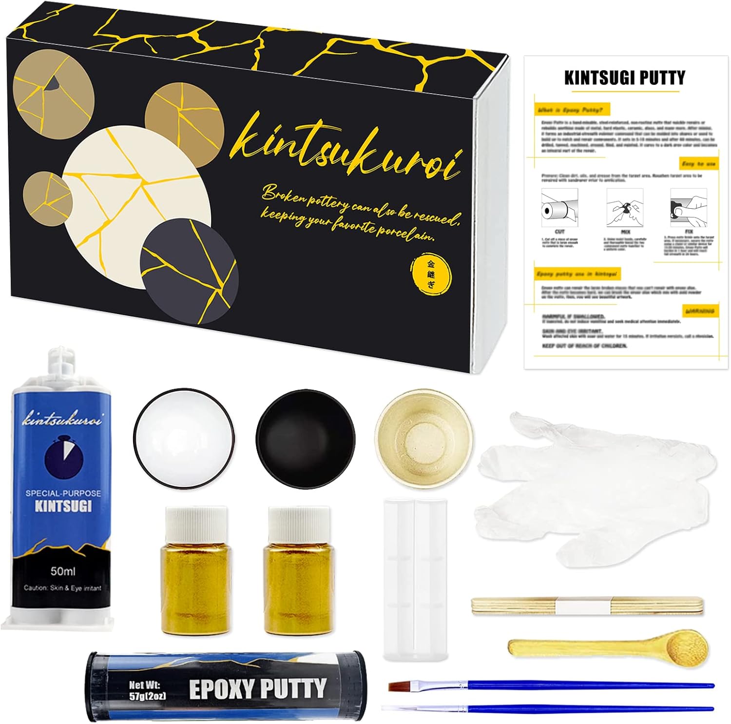 kintsukuroi Kintsugi Repair Kit, Kintsugi Craft Repair Your Meaningful
