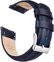 Vista 20 de Ritche Correas de Reloj de Cuero de Liberación Rápida Regalo de Navidad, Correas de Reloj Genuinas para Hombres y Mujeres, Correa de Reloj de Cuero