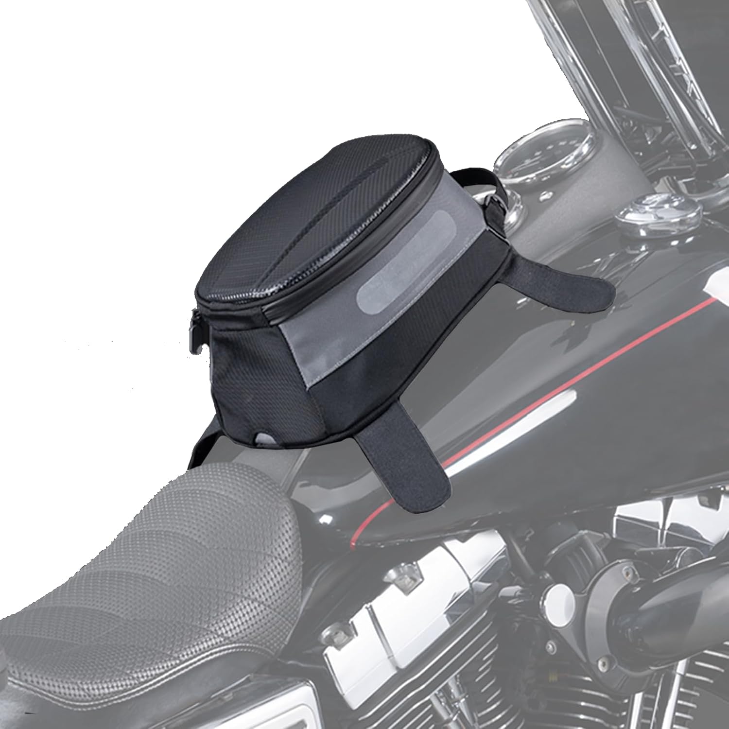 Magnetic Tank Bag 5.5L/1.5GAL Storage Capacity, Nylon and PP Material Waterproof Universal for Motorcycles - For Steel Tanks Only